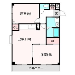 針中野駅 徒歩10分 5階の物件間取画像